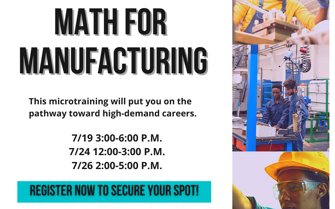 Math for Manufacturing – FREE  MICROTRAINING!